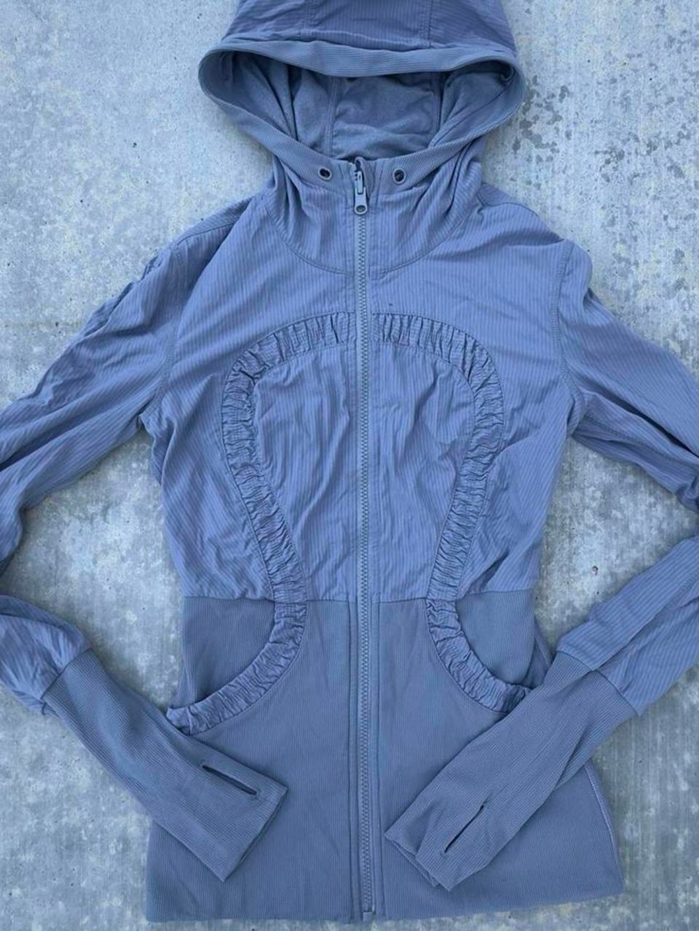 lululemon athletica Hooded Zip Jacket in Slate Blue